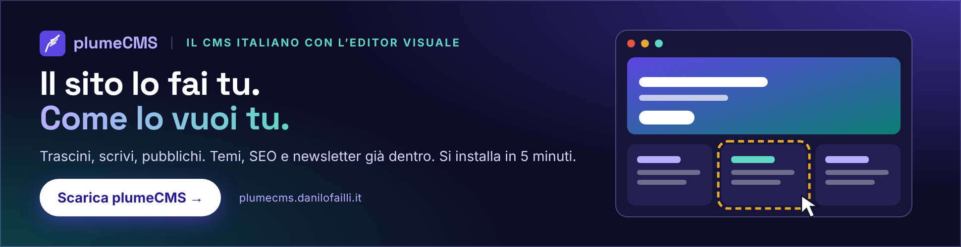 PlumCMS - Il CMS leggero come una piuma