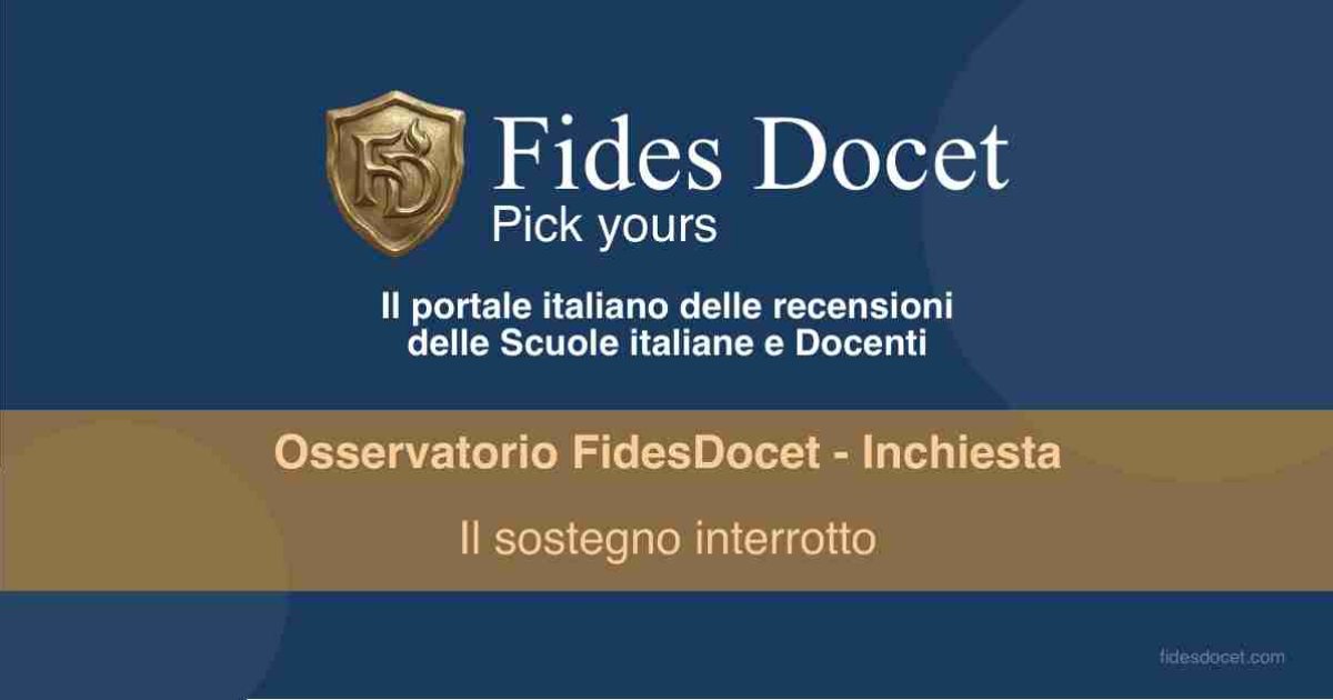 Il sostegno interrotto